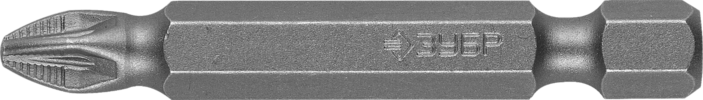Бита односторонняя ЗУБР Мастер PZ2, 50мм, 1/4 (тип Е), 2шт. (26003-2-50-2)