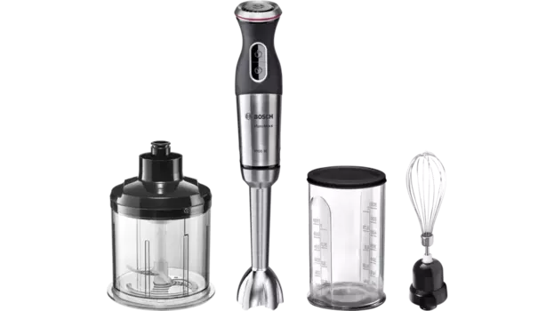 Блендер погружной Bosch MaxoMixx MS8CM6160 1000Вт, 500мл, серебристый/черный (MS8CM6160)