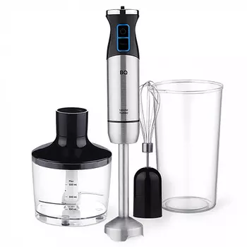 Блендер погружной BQ HB1032SS 1.2 кВт, 500 мл, черный/серебристый