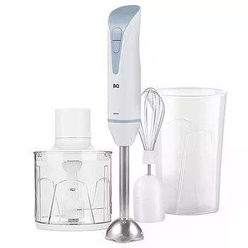 Блендер погружной BQ HB800S 800 Вт, 500 мл, белый/синий