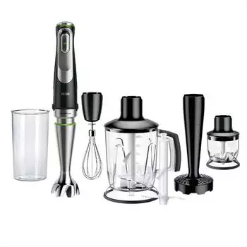 Блендер погружной Braun MultiQuick 9 MQ9147 1200Вт, 600мл, черный/серебристый (0X22111377)