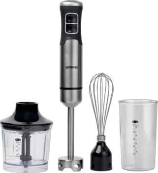 Блендер погружной Gorenje HBX1000XE 1 кВт, черный/серебристый (HBX1000XE)