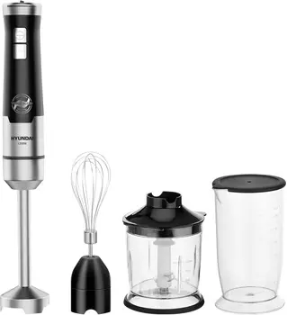 Блендер погружной HYUNDAI HYB-H4935 1200Вт, черный, серебристый (HYB-H4935)