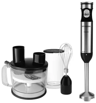 Блендер погружной HYUNDAI HYB-H4945 1.5 кВт, 1.5 л, черный/серебристый
