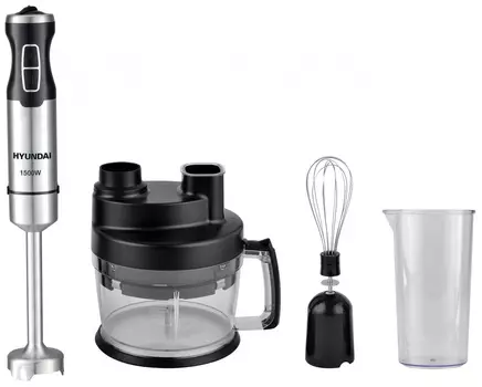 Блендер погружной HYUNDAI HYB-H5442 1500Вт, черный/серебристый (1553171)
