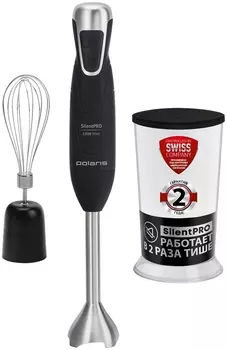 Блендер погружной Polaris PHB 1379 Silent 1300Вт, черный/серебристый (PHB 1379 SILENT)