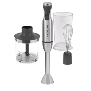 Блендер погружной Polaris PHB 1382L Silent 1.3 кВт, металлик