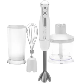 Блендер погружной Polaris PHB 1385 1350Вт, 500мл, белый (1581428)