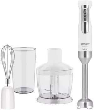 Блендер погружной Scarlett SC-HB42F09 1.1 кВт, белый