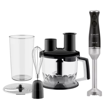 Блендер погружной Scarlett SC-HB42K10 800Вт, черный/серебристый (SC-HB42K10)