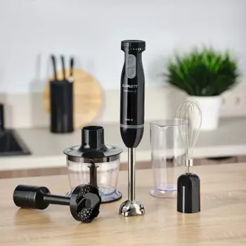 Блендер погружной Scarlett SC-HB42M47 1.5 кВт, черный/серебристый (SC-HB42M47)