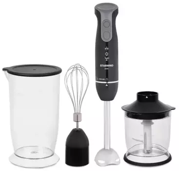 Блендер погружной Starwind SBP2235 600 Вт, черный/серый (SBP2235)