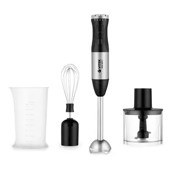 Блендер погружной VITEK Verde VT-1475 1 кВт, черный/серебристый (VT-1475)