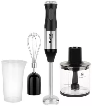 Блендер погружной VITEK VT-1479 1 кВт, черный/серебристый (VT-1479)