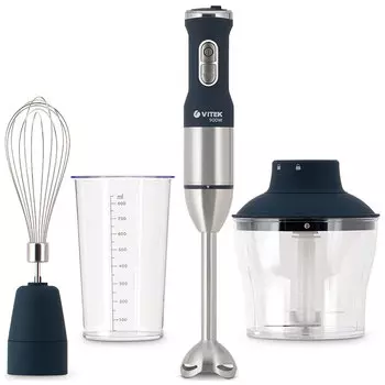 Блендер погружной VITEK VT-3415 900 Вт, синий (VT-3415)