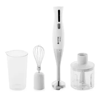 Блендер погружной VITEK VT-8536 1.2 кВт, белый (VT-8536)