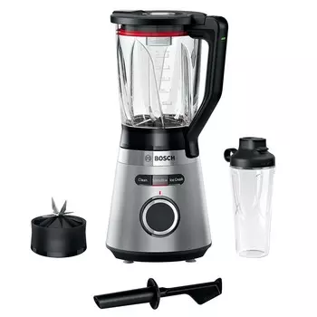 Блендер стационарный Bosch VitaPower Serie 4 MMB6384M 1.2 кВт, 1.5 л, черный/серебристый