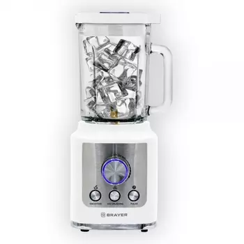 Блендер стационарный Brayer BR1200WH 1800Вт, 1.8 л, белый (BR1200WH)