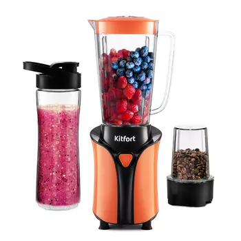 Блендер стационарный Kitfort KT-3034-4 350Вт, 1л, оранжевый (KT-3034-4 )