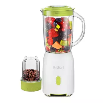 Блендер стационарный Kitfort КТ-3069-2 200Вт, 600мл, белый/салатовый