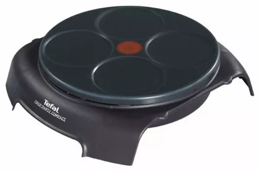 Блинница Tefal Crep'party compact PY3002, 900Вт, блинов 4 (12см), пурпурный (PY303633)