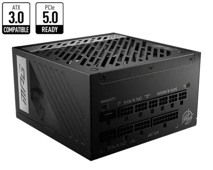 Блок питания 1 кВт ATX MSI A1000G PCIE5, 135 мм, 80 Plus Gold, Retail (306-7ZP7C11-CE0)