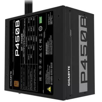 Блок питания 450 Вт ATX GIGABYTE GP-P450B, 120 мм, 80 Plus Bronze (GP-P450B)