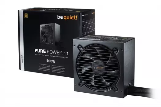 Блок питания 500 Вт ATX be quiet! PURE POWER 11, 120 мм, 80 Plus Gold (BN293)