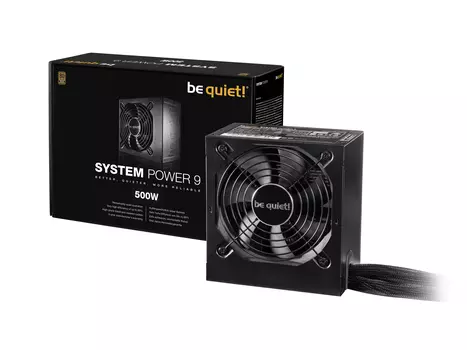 Блок питания 500Вт ATX be quiet! System Power 9, 120 мм, 80 Plus Bronze (BN246)