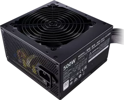 Блок питания 500 Вт ATX CoolerMaster MWE White V2, 120 мм (MPE-5001-ACABW-EU)