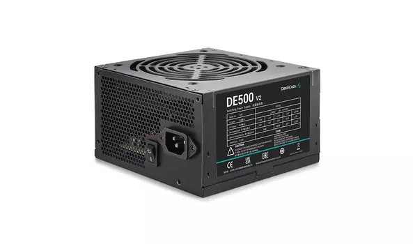 Блок питания 500 Вт ATX Deepcool DE500 V2, 120 мм (DP-DE500US-PH)