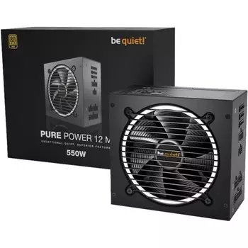 Блок питания 550 Вт ATX be quiet! PURE POWER 12 M, 120 мм, 80 Plus Gold (BN341)