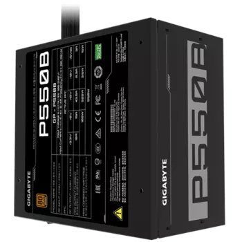 Блок питания 550 Вт ATX GIGABYTE GP-P550B, 120 мм, 80 Plus Bronze (GP-P550B)