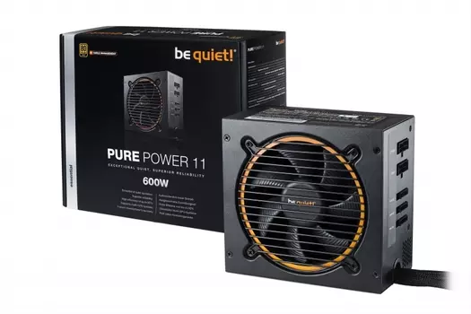 Блок питания 600Вт ATX be quiet! PURE POWER 11-CM, 120 мм, 80 Plus Gold (BN298)