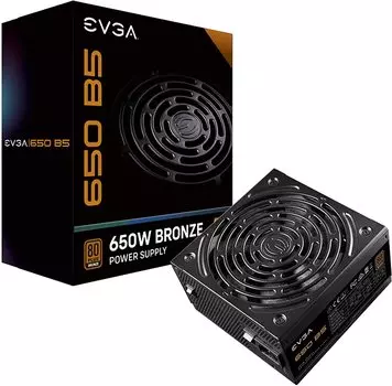 Блок питания 650Вт ATX EVGA B5, 135 мм, 80 Plus Bronze (220-B5-0650-V2)