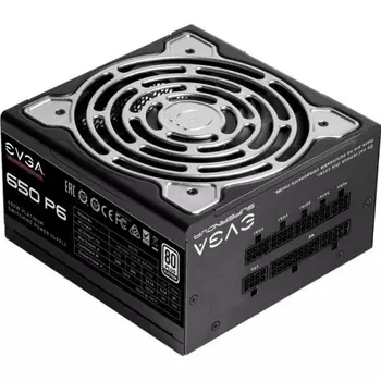 Блок питания 650Вт ATX EVGA SuperNOVA P6 650, 135 мм, 80 Plus Platinum (220-P6-0650-X2)