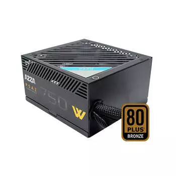 Блок питания 750 Вт ATX Azza PSAZ-750W, 120 мм, 80 Plus Bronze, Retail (PSAZ-750W)
