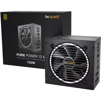 Блок питания 750 Вт ATX be quiet! PURE POWER 12 M, 120 мм, 80 Plus Gold (BN343)