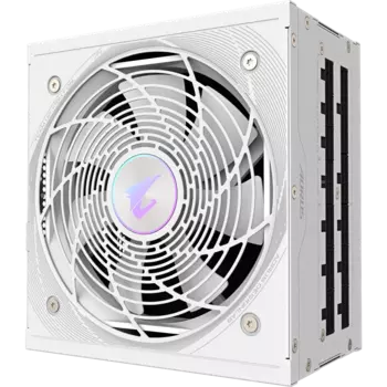Блок питания 850 Вт ATX GIGABYTE AORUS AE850PM PG5 ICE, 120 мм, 80 Plus Platinum, Retail (GP-AE850PM PG5 ICE)