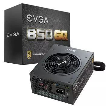 Блок питания 850Вт ATX EVGA GQ, 135 мм, 80 Plus Gold (210-GQ-0850-V2)