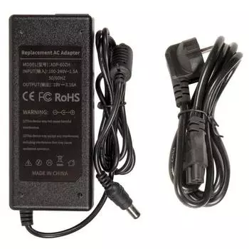 Блок питания для монитора AR601906330, 6.3х3.0, 19В, 3.16A, черный