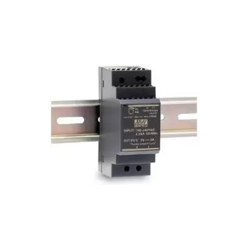 Блок питания Mean Well HDR-30-24, на DIN-рейку, 24В, 1.5А, 36Вт, черный (HDR-30-24 MW)