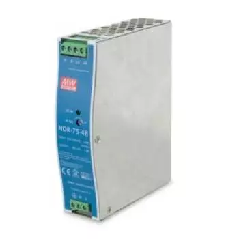 Блок питания PLANET PWR-75-48, на DIN-рейку, голубой/серебристый