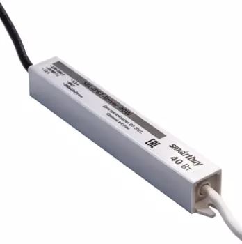 Блок питания Smartbuy 40 Вт для светодиодной ленты, IP67, серый (SBL-IP67-Driver-40W)
