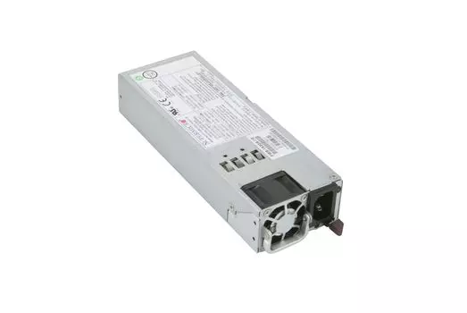 Блок питания Supermicro, 1U Redundant, 1600Вт, 80 Plus Titanium (PWS-1K62A-1R)