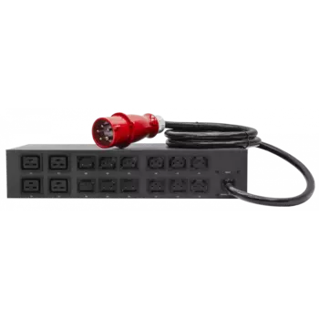 Блок розеток (PDU) Tesla Power PRO 16, кол-во розеток:16 (12xC13/4xC19), 16А, черный, кабель питания 2 м (TP-PRO-D-12A04B-3P)