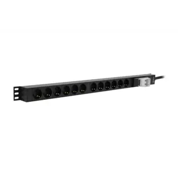 Блок розеток (PDU) SNR SNR-PDU-12S-32L1, 1U, кол-во розеток:12 (12xЕвро), 32А, черный, кабель питания 3 м (SNR-PDU-12S-32L1)