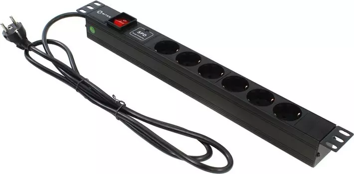 Блок розеток 5BITES PDU619A-06 6S, 1U, 19", 2M