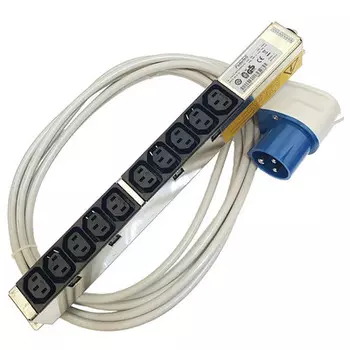 Блок розеток (PDU) FUJITSU Powersocket, кол-во розеток:10 (10xC13), 10А, черный/серебристый, кабель питания (S26361-F2262-L42)