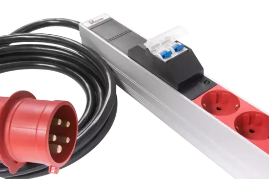 Блок розеток (PDU) Rem R-3x32-9S-12C13-3C19-A-I-1420-3-3PN, 1U, кол-во розеток:24 (9xЕвро/12xC13/3xC19), 32А, черный, кабель питания 3 м (30112232203)